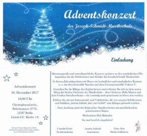 Adventskonzert der Musikschule