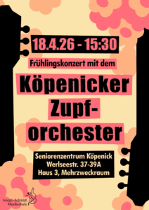 Frühlingskonzert des Köpenicker Zupforchesters im Seniorenzentrum Köpenick